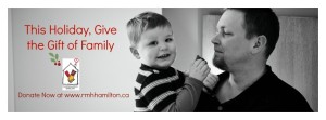 Griffin and my Hubby Marty in the RMH ad